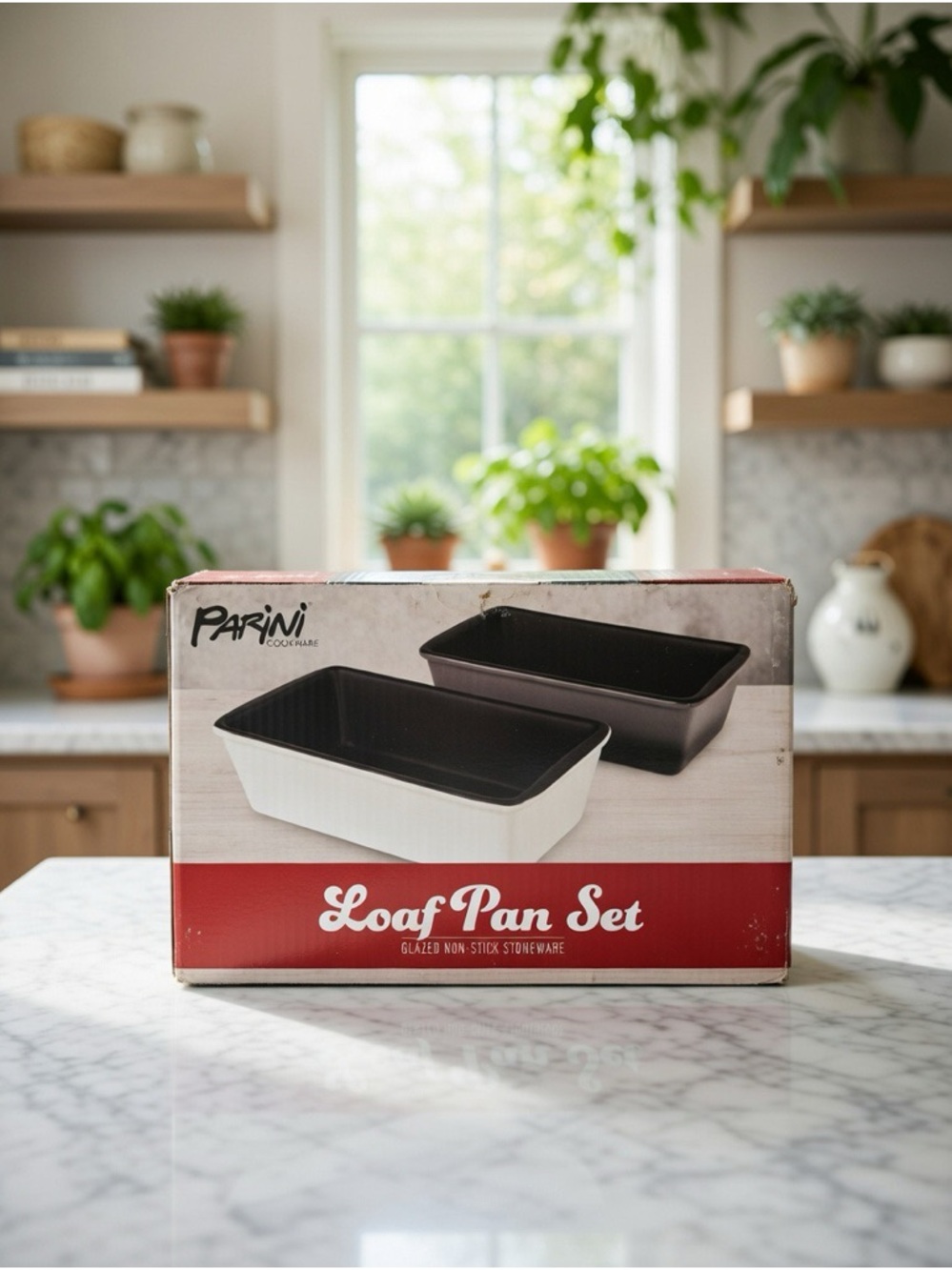 Parini Cookware Loaf Pan Set - Glazed Non-Stick Stoneware